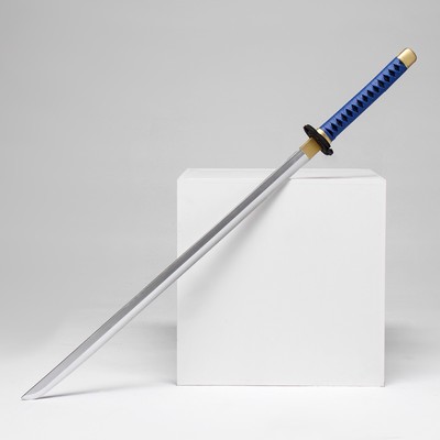 Сувенирное оружие "Катана Токин" 102 см, сине-золотая, пенополистирол