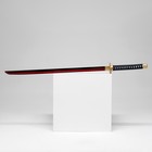 Сувенирное оружие "Катана Шусу" 105 см, черная с красным, пенополистирол - Фото 2