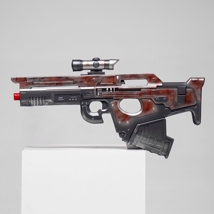 Макет оружия «Сувенирный бластер с оптикой», 64×33 см, пенополистирол - Фото 1