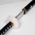 Сувенирное оружие "Катана Ло" 102 см, черная с белыми крестами, пенополистирол - Фото 5