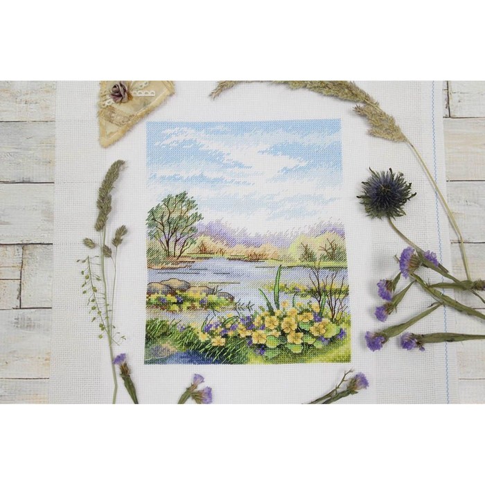 Набор для вышивания «Лесной пруд» 20 × 16 см