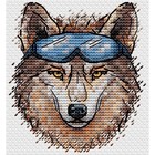 Набор для вышивания «Брутальный волк» 9 × 8 см - фото 321495795
