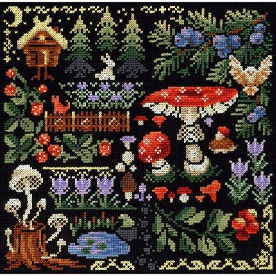 Набор для вышивания «Семплер. Таинственный лес» 19 × 19 см