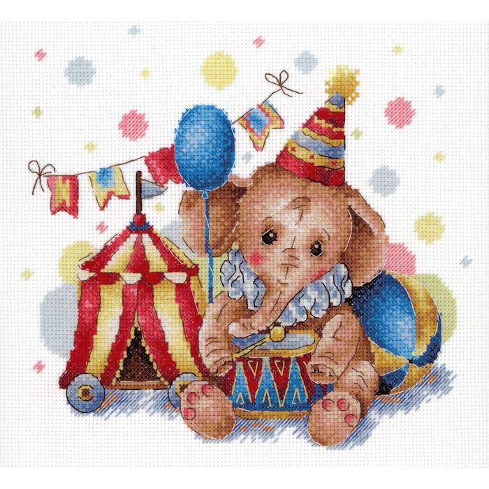 Набор для вышивания «Любимый цирк» 18 × 19 см