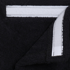 Полотенце (Парео) 70х150, цв. черный, махра, 380г/м, хл 100% - фото 9655893
