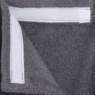 Полотенце (Парео) 70х150, цв. серый, махра, 400г/м, хл 100% - Фото 3