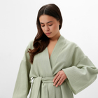 Халат домашний женский KAFTAN Basic, размер 44-46, зелёный - Фото 2