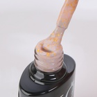 Гель лак для ногтей «GOLD POTAL», трехфазный, 8 мл, LED/UV, прозрачный, золотистый (055) - Фото 3