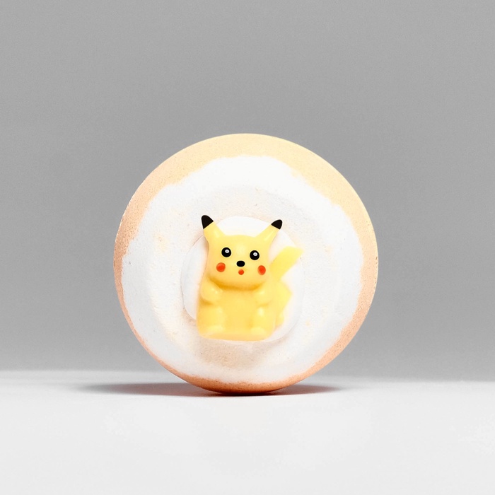 Бомбочка для ванны детская с игрушкой оранжевая 100 г - Фото 1