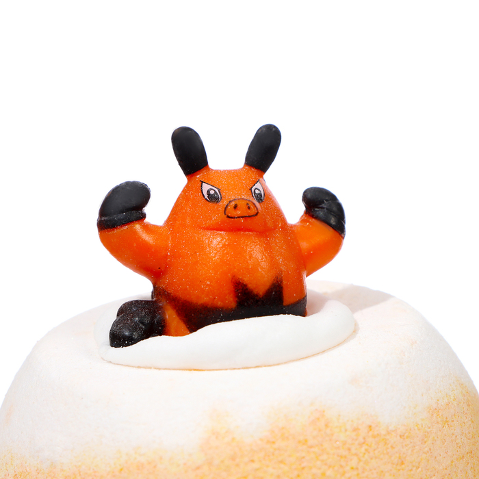 Бомбочка для ванны детская с игрушкой МИКС оранжевая 100 г