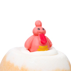 Бомбочка для ванны детская с игрушкой оранжевая 100 г - Фото 9