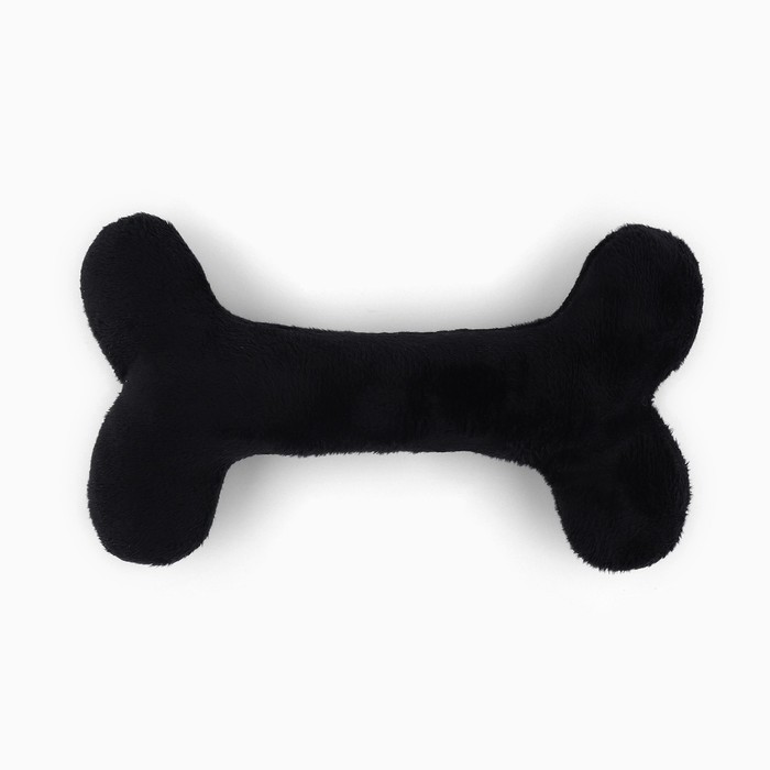 Игрушка для собак с пищалкой «Кость», черная