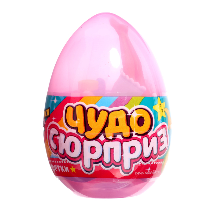 Игрушка-сюрприз «Чудо-сюрприз», в яйце, с конфетами и наклейками, МИКС - фото 1909607108