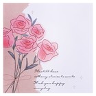 Блок с липким краем 80 х 80 мм, 70 листов, с рисунком розы , микс - фото 9656153