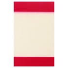 Блок с липким краем, 82 мм × 52 мм, 20 листов, прозрачный пластик с бордовыми вставками - Фото 3