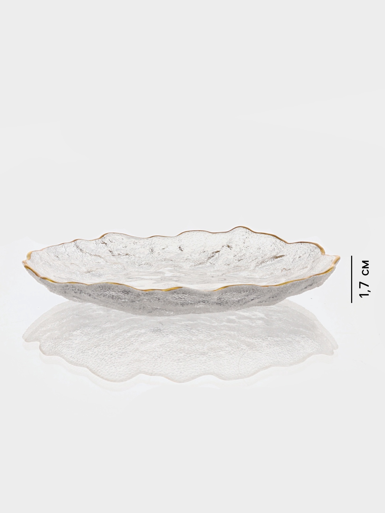 Блюдо для подачи стеклянное «Рифальтаро», d=14,5 см, 14,5×1,7 см Блюдо для подачи стеклянное «Рифальтаро», d=14,5 см, 14,5×1,7 см