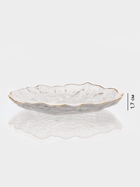 Блюдо для подачи «Рифальтаро», d=14.5 см, 14.5×1.7 см, стекло, прозрачное