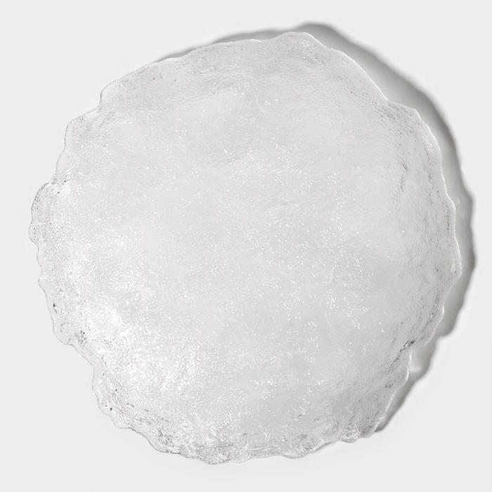 Блюдо для подачи стеклянное «Рифальтаро», d=25 см, 25×4 см