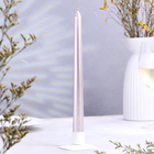 Набор свечей античных, 2,3х 25 см, 4 шт, лакированная, розовый металлик - Фото 2