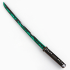 Сувенирное деревянное оружие «Катана зеленый ветер», 65см - Фото 2