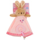 Комфортер - игрушка для сна новорожденных, M&B «Зайка», погремушка, прорезыватель, розовый - Фото 6