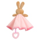 Комфортер - игрушка для сна новорожденных, M&B «Зайка», погремушка, прорезыватель, розовый - Фото 8