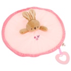 Комфортер - игрушка для сна новорожденных, M&B «Зайка», погремушка, прорезыватель, розовый - Фото 10