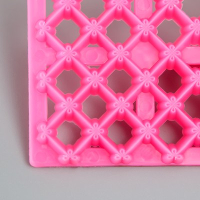 Штамп пластик «Ромб с квадратом», 12.8×7.5 см