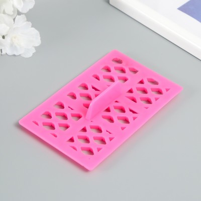 Штамп пластик «Ромб с брюликом»,12.8×7.5 см