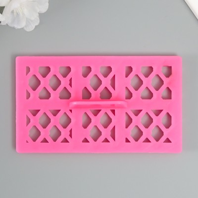 Штамп пластик «Ромб с брюликом»,12.8×7.5 см