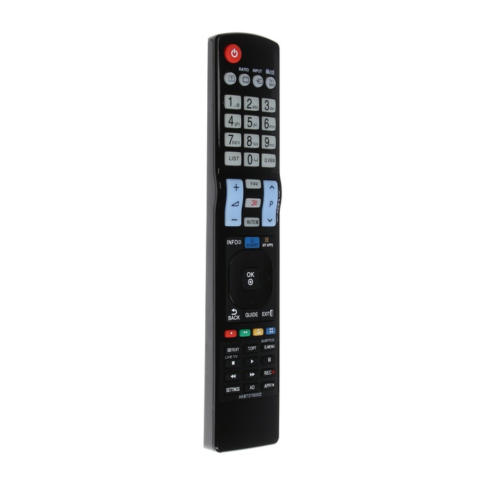 Пульт ДУ Huayu LCD AKB73756502, Для ТВ LG, универсальный, черный - Фото 1
