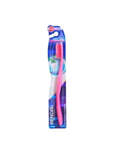 Зубная щетка Rendal Neon, средней жесткости