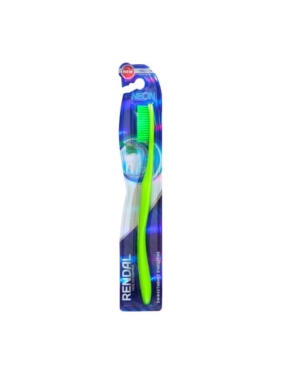 Зубная щетка Rendal Neon, средней жесткости