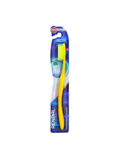 Зубная щетка Rendal Neon, средней жесткости