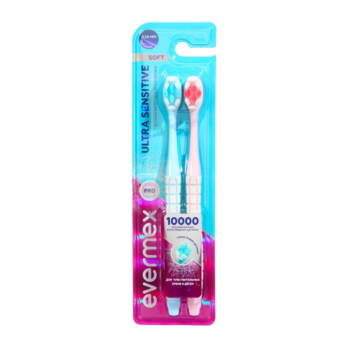 

Зубная щетка Evermex Ultra Sensitive 1+1