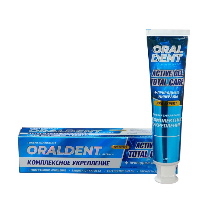 Зубная паста DEFANCE Oraldent Active Gel, комплексный уход, 120 г - Фото 1