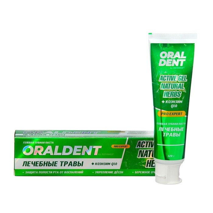 Зубная паста DEFANCE Oraldent Active Gel Natural Herbs, 120 г - Фото 1