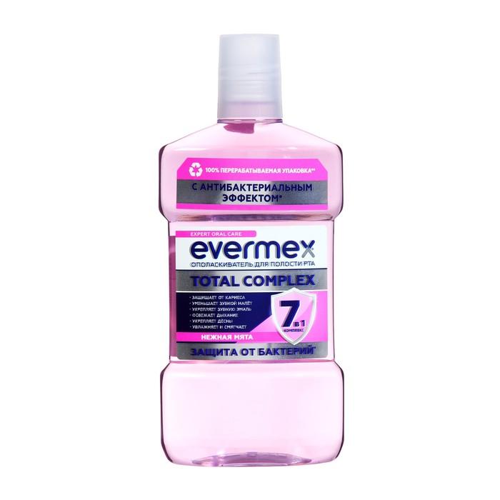 

Ополаскиватель для рта Evermex "Total Complex 7в1", 500 мл