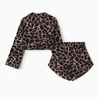 комплект (сорочка, шорты) женская MINAKU:  Home collection цвет леопард , р-р 44 - Фото 10