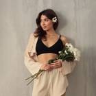 комплект (сорочка, шорты) женская MINAKU:  Home collection цвет жемчужный , р-р 42 10345266 - фото 476092 комплект (сорочка, шорты) женская MINAKU:  Home collection цвет жемчужный , р-р 42 10345266 - фото 476092