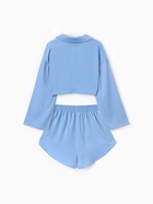 комплект (сорочка, шорты) женская MINAKU:  Home collection цвет небесно-голубой , р-р 50 - фото 809232105