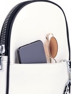 Рюкзак-мини женский на молнии, с карманом, размер 21×12×27 см, белый - Фото 5