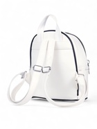 Рюкзак-мини женский на молнии, с карманом, размер 21×12×27 см, белый - Фото 9