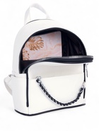 Рюкзак-мини женский на молнии, с карманом, размер 21×12×27 см, белый - Фото 11