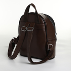Рюкзак женский на молнии, цвет коричневый - фото 11267178