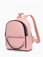 Рюкзак-мини женский на молнии, с карманом, размер 21×12×27 см, розовый - Фото 2