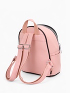 Рюкзак-мини женский на молнии, с карманом, размер 21×12×27 см, розовый - Фото 4