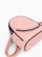 Рюкзак-мини женский на молнии, с карманом, размер 21×12×27 см, розовый - Фото 5