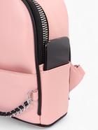 Рюкзак-мини женский на молнии, с карманом, размер 21×12×27 см, розовый - Фото 7