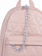 Рюкзак женский на молнии, с карманами, размер 24×12×30 см, бежевый - Фото 2